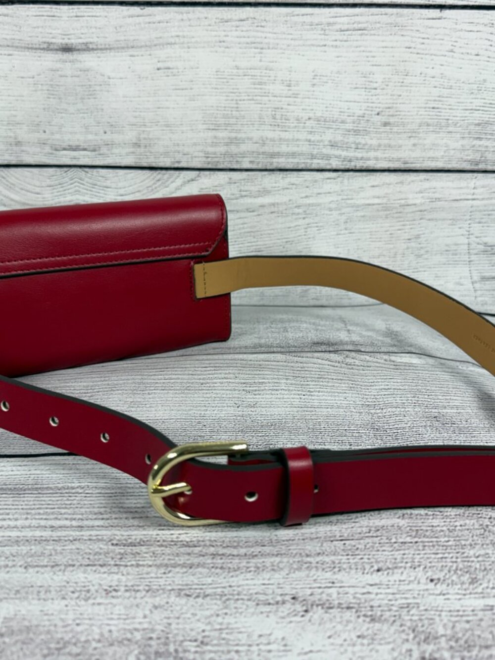 Kate Spade New York Red Bow Belt Bag Waist Pack Crossbody Purse S/M 7x4 - Picture 8 of 11